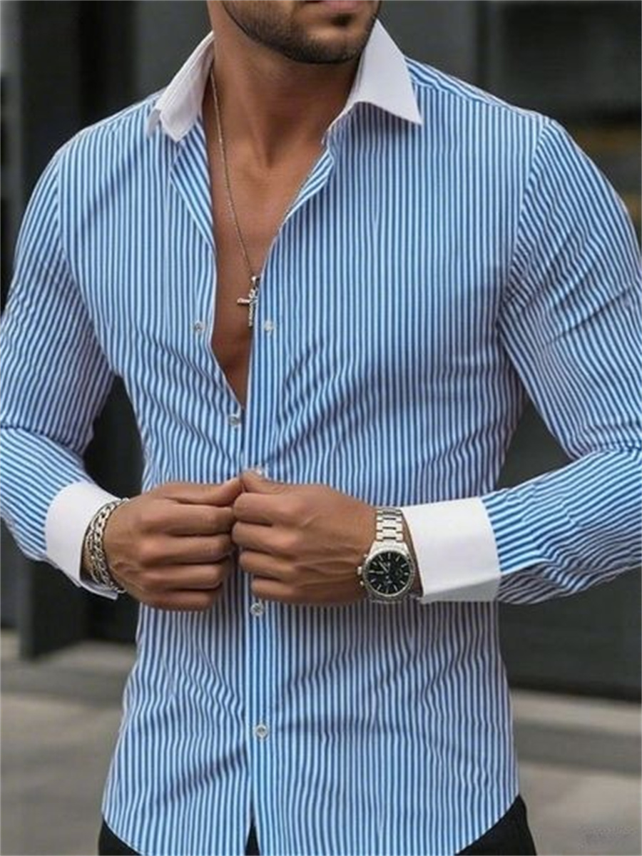 Men Formal Wear Shirts - Colletto della camicia formale a maniche