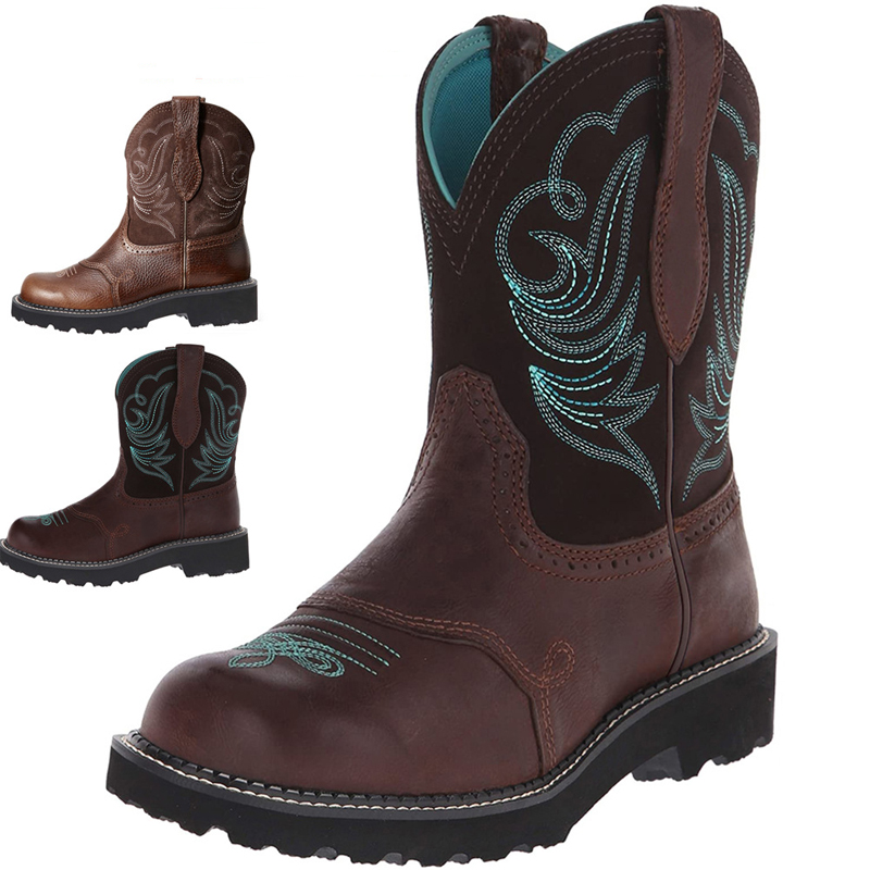 Men'S Ethnic & Formal Designer Wear Studio S - Stivali da cowboy ricamati per uomo