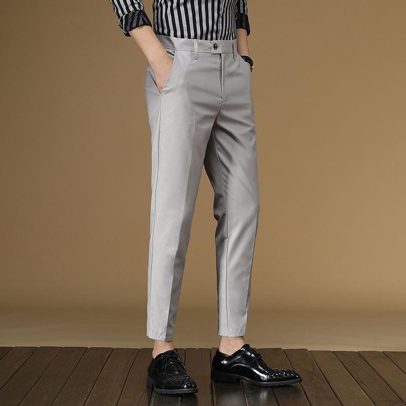 Men Formal Wear Red - Pantaloni da abito estivi da uomo