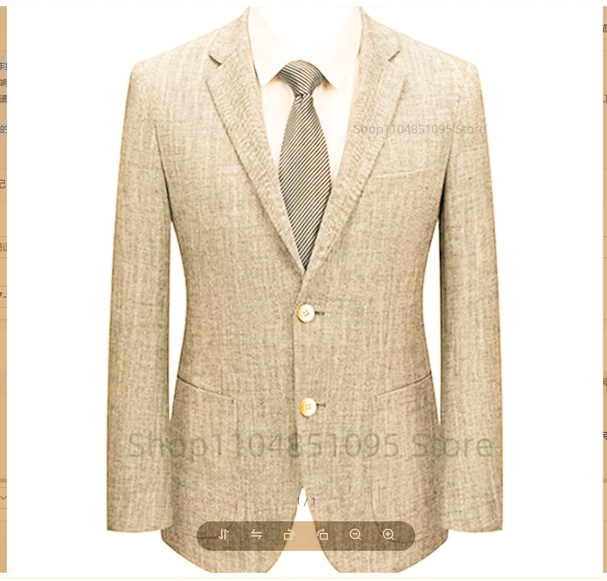 Men Formal Wear For Summer - Blazer da Uomo Slim Fit in