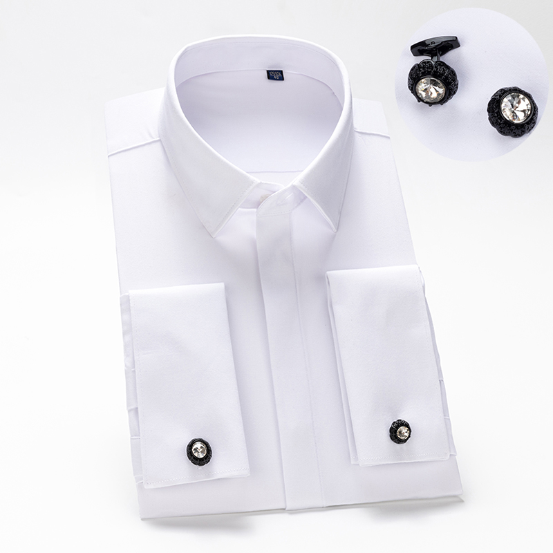Men Formal Wear Shirts - Camicia da uomo con polsini alla