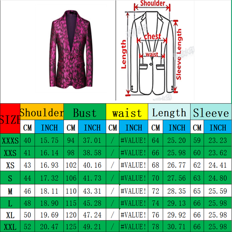 Giacca da uomo rossa a maniche - Men Formal Wear Red recensione e prezzo