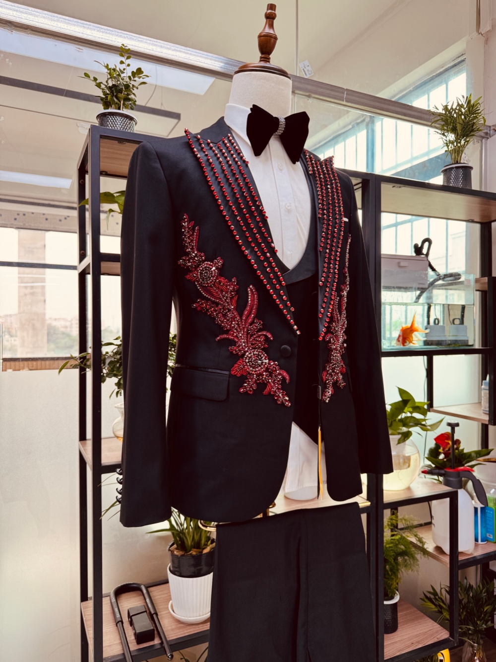 Nuovo completo da uomo rosso c - Men Formal Wear Red recensione e prezzo