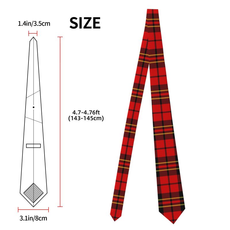 Cravatta da Uomo in Tartan Sco - Men Formal Wear Red recensione e prezzo