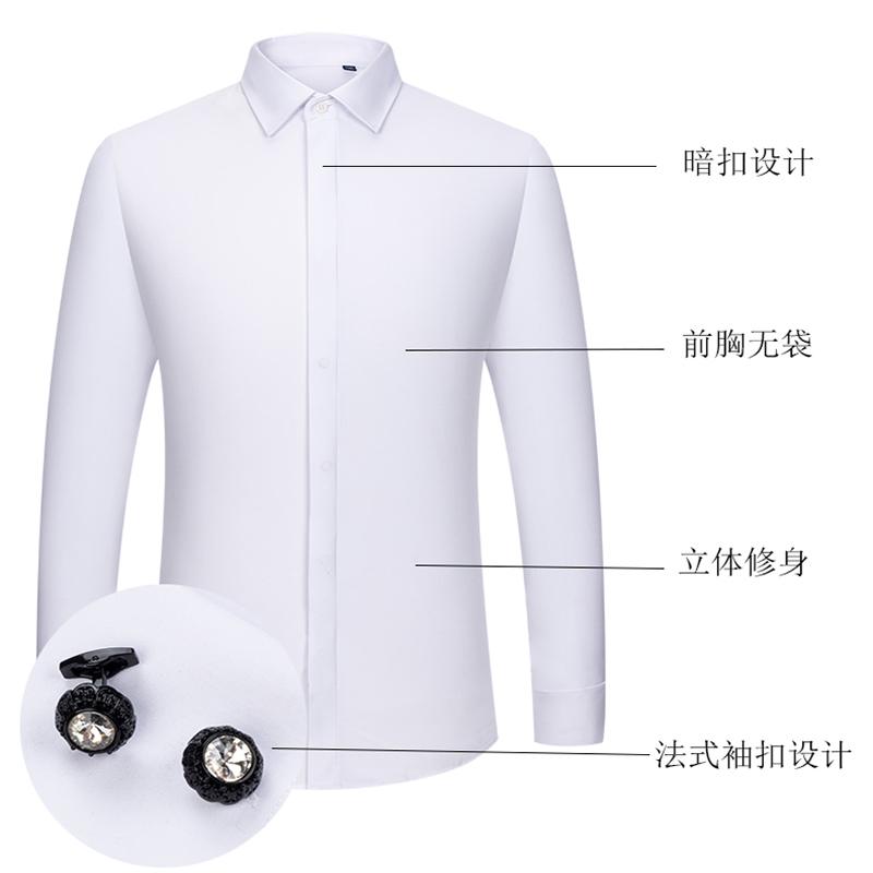 Camicia da uomo con polsini al - Men Formal Wear Shirts recensione e prezzo