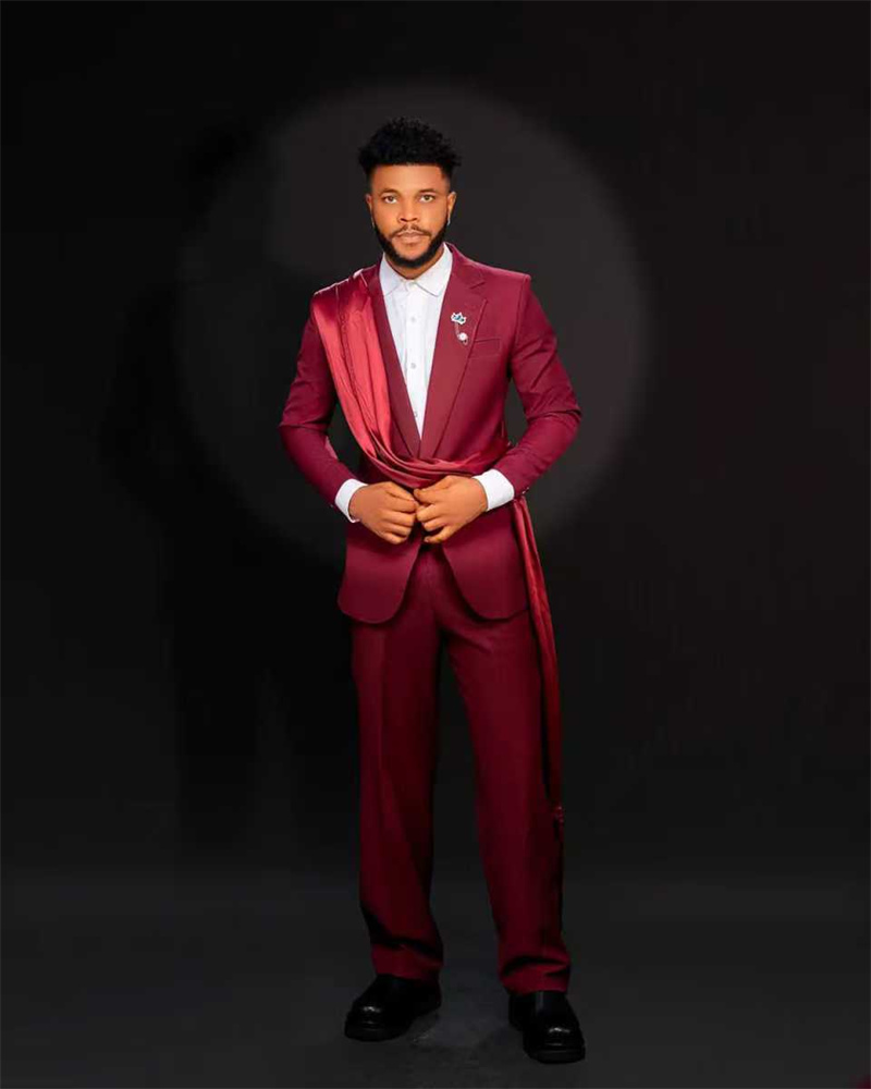 Abito da uomo rosso Set 2 pezz - Men Formal Wear Red recensione e prezzo