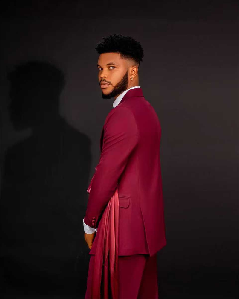 Abito da uomo rosso Set 2 pezz - Men Formal Wear Red recensione e prezzo