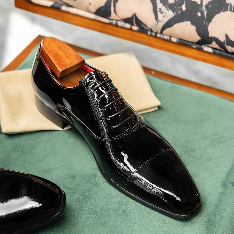 Scarpe in Pelle Oxford da Uomo - Men Formal Wear Red recensione e prezzo