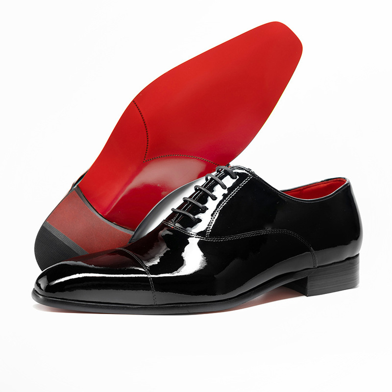 Scarpe in Pelle Oxford da Uomo - Men Formal Wear Red recensione e prezzo