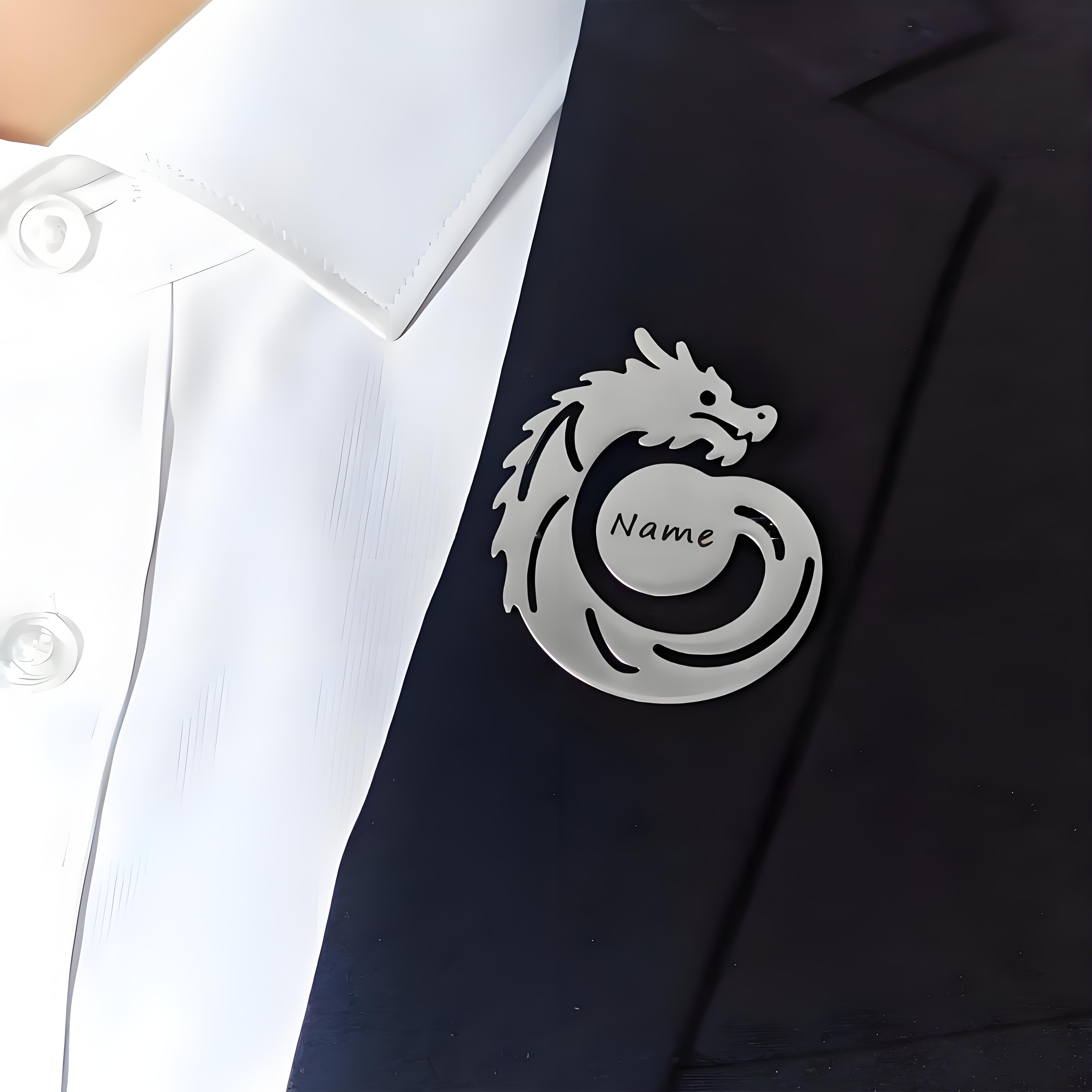 Spilla con drago con nome pers - Men Formal Wear Names recensione e prezzo