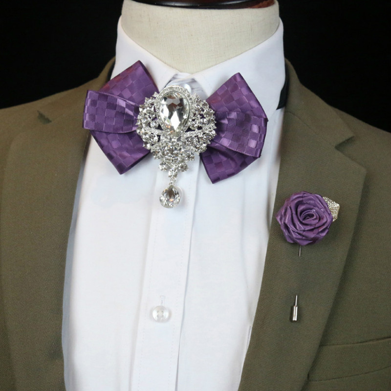 Spilla da uomo con strass da s - Men'S Formal Wear Bow Ties recensione e prezzo