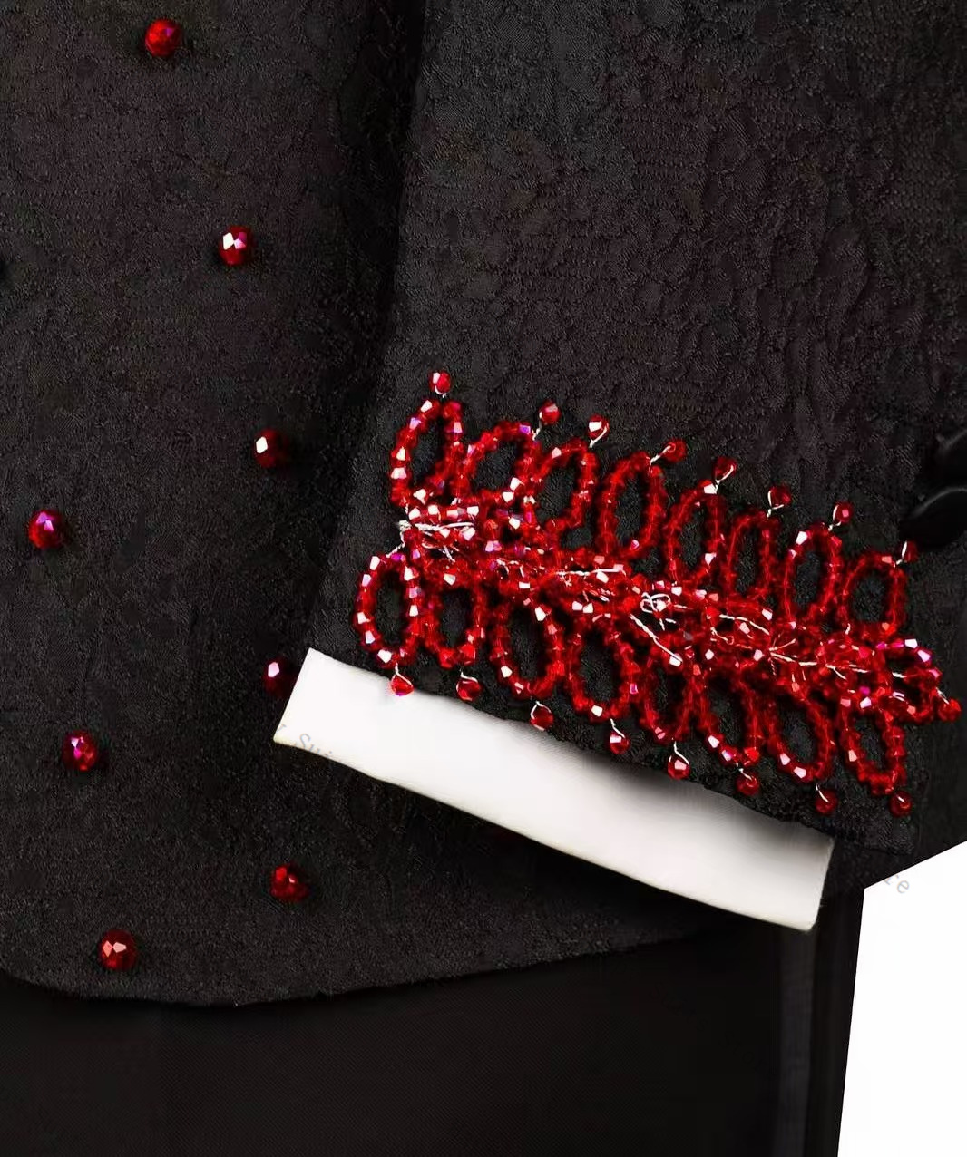 Abito da uomo con cristalli ro - Men Formal Wear Red recensione e prezzo