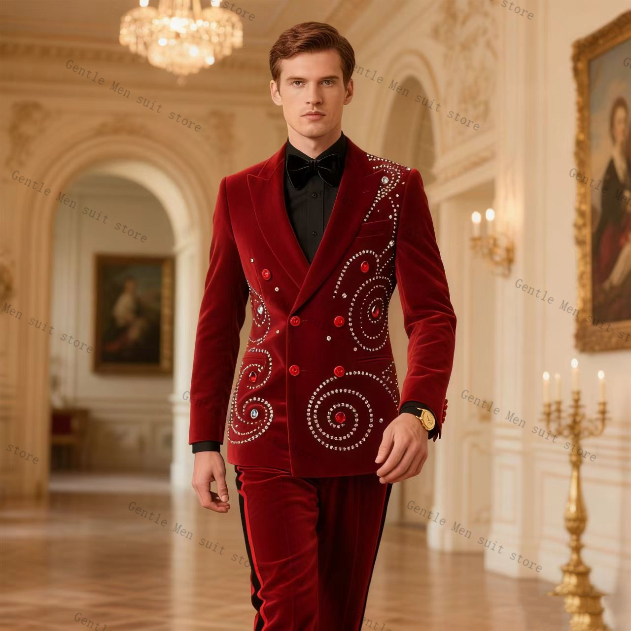 Completo Uomo in Velluto Rosso - Men Formal Wear Red recensione e prezzo