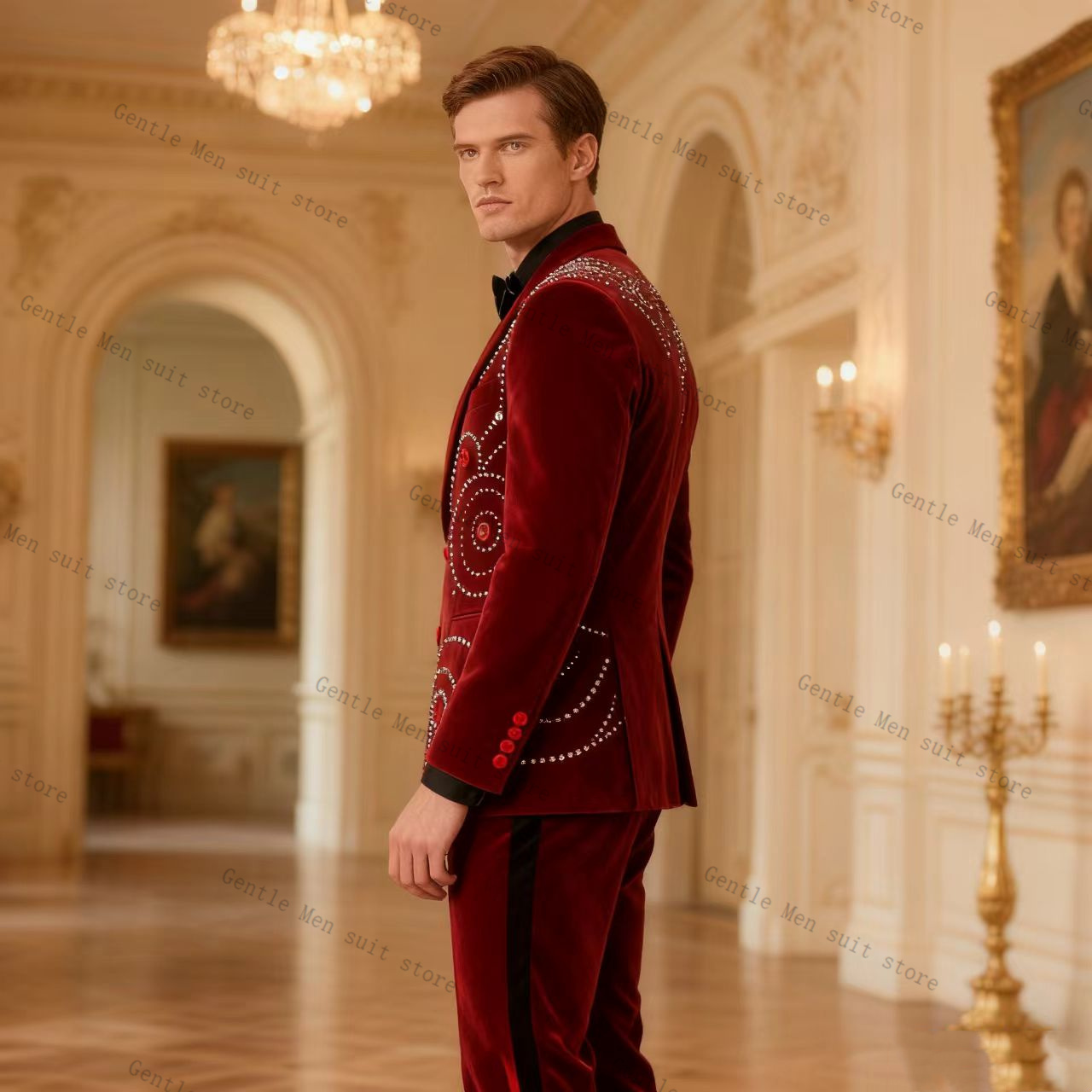 Completo Uomo in Velluto Rosso - Men Formal Wear Red recensione e prezzo