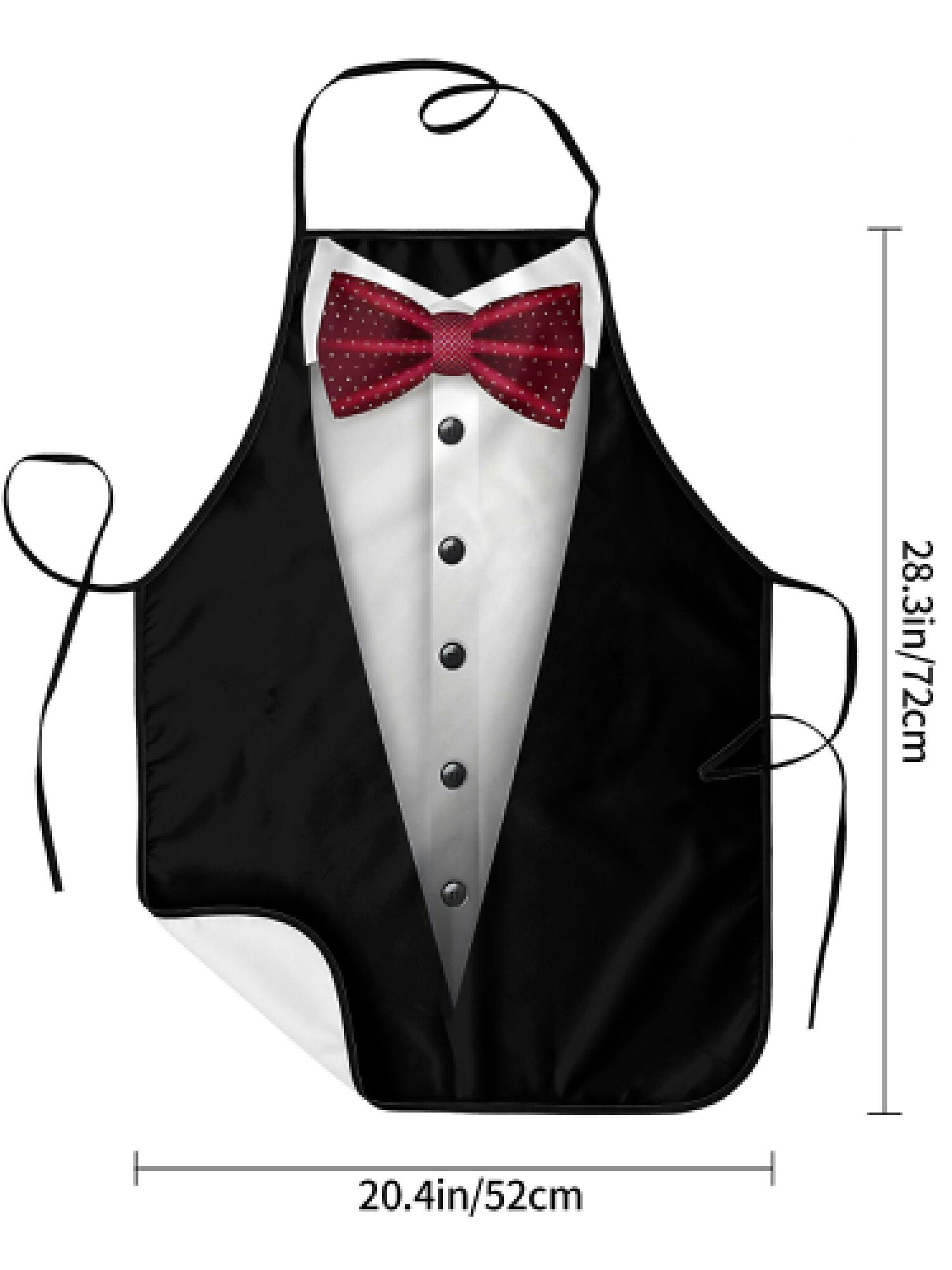 Grembiule da cuoco rosso con p - Men Formal Wear Red recensione e prezzo