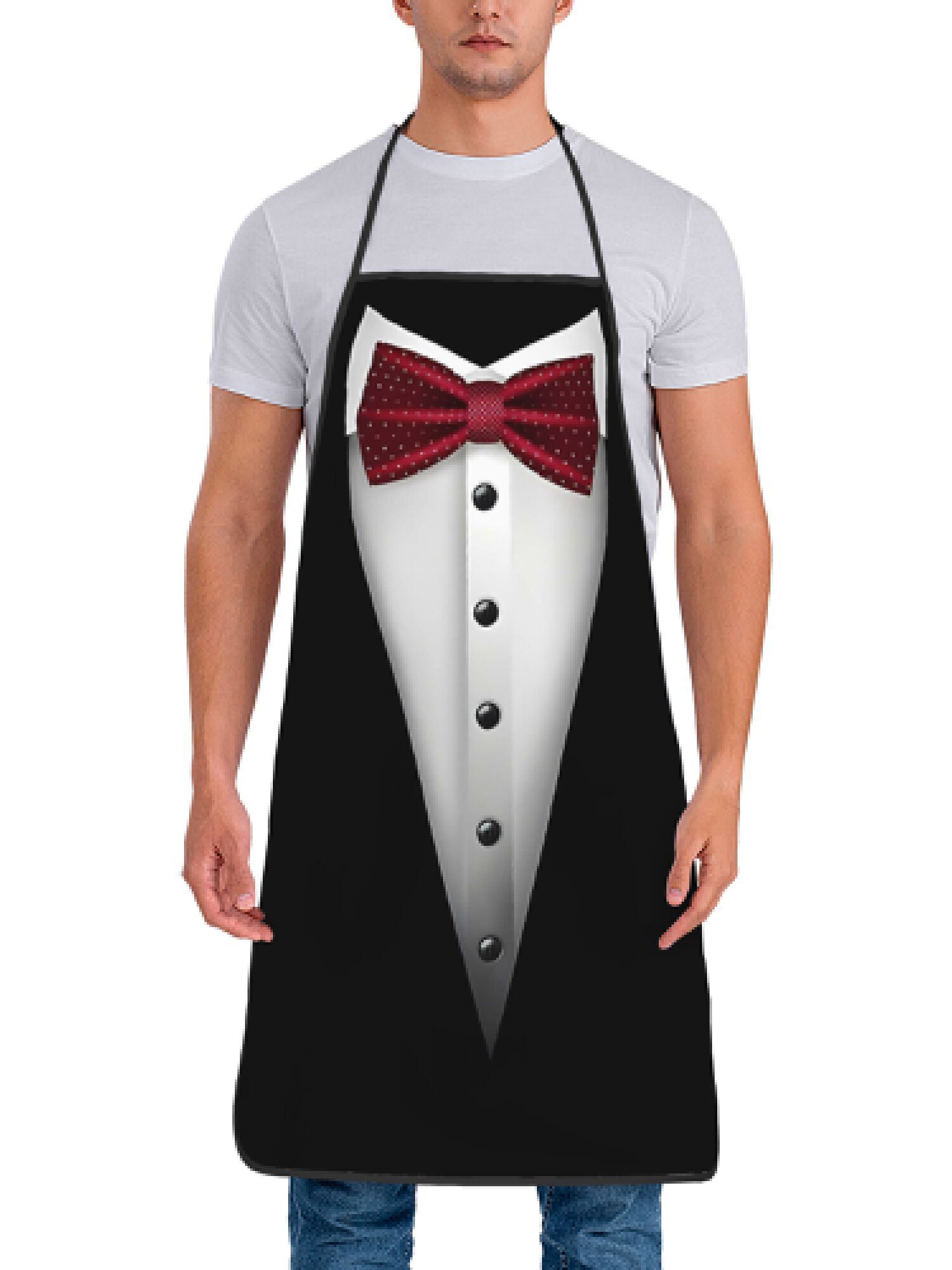 Grembiule da cuoco rosso con p - Men Formal Wear Red recensione e prezzo